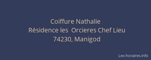 Coiffure Nathalie