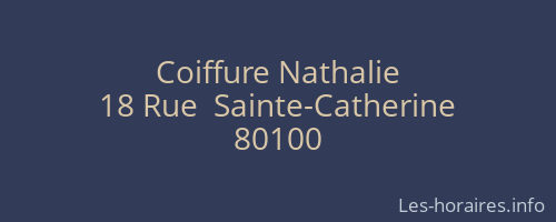 Coiffure Nathalie