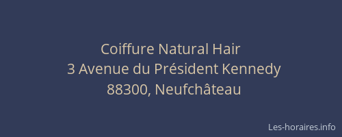 Coiffure Natural Hair