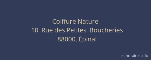 Coiffure Nature