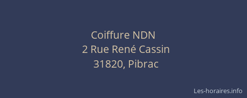 Coiffure NDN