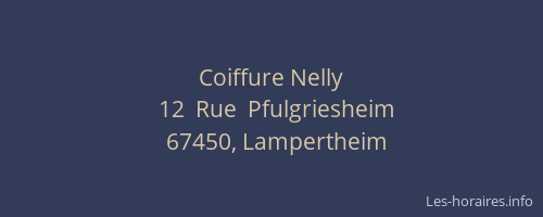 Coiffure Nelly