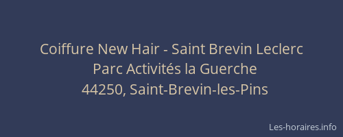 Coiffure New Hair - Saint Brevin Leclerc