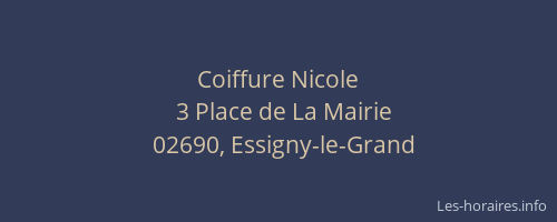 Coiffure Nicole