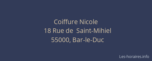 Coiffure Nicole