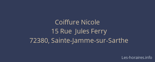 Coiffure Nicole