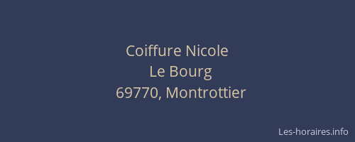 Coiffure Nicole