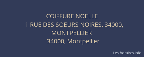 COIFFURE NOELLE
