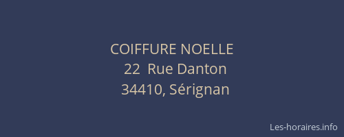 COIFFURE NOELLE