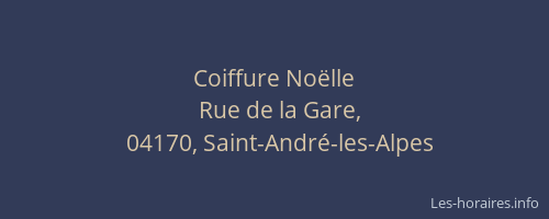 Coiffure Noëlle