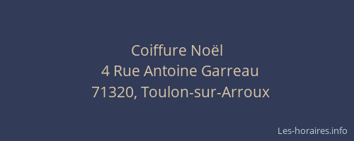 Coiffure No&euml;l