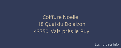 Coiffure No&euml;lle