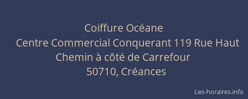 Coiffure Oc&eacute;ane