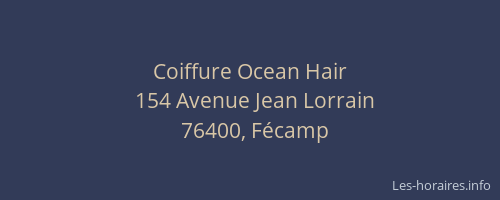 Coiffure Ocean Hair