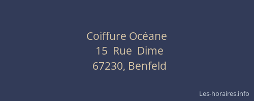 Coiffure Océane