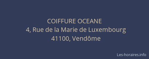 COIFFURE OCEANE