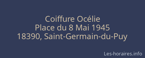 Coiffure Océlie
