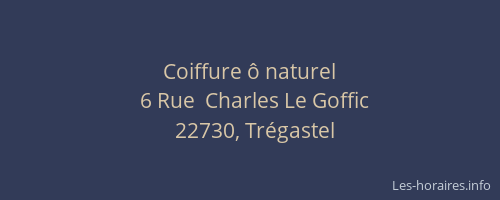 Coiffure &ocirc; naturel
