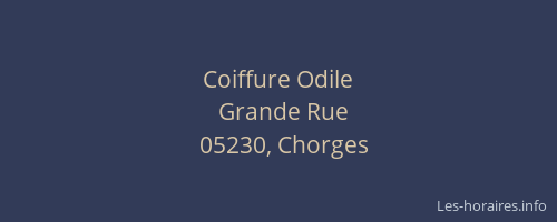 Coiffure Odile