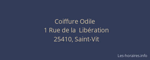 Coiffure Odile