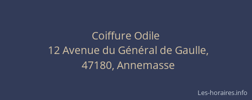 Coiffure Odile