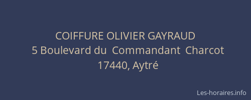 COIFFURE OLIVIER GAYRAUD