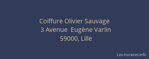 Coiffure Olivier Sauvage