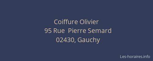 Coiffure Olivier