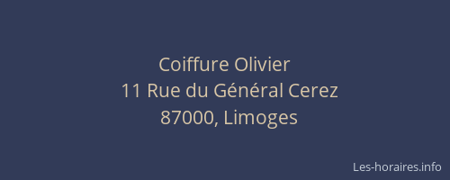 Coiffure Olivier