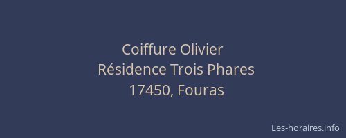 Coiffure Olivier
