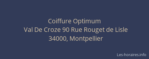 Coiffure Optimum