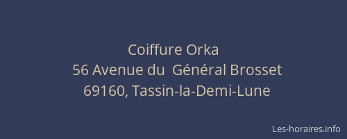 Coiffure Orka