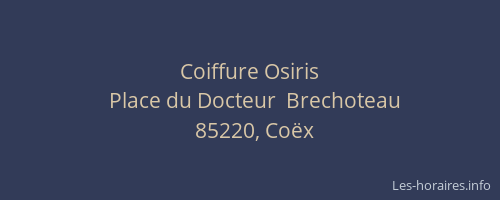 Coiffure Osiris