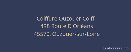 Coiffure Ouzouer Coiff
