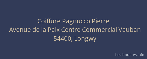 Coiffure Pagnucco Pierre