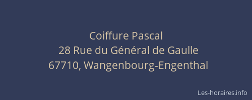 Coiffure Pascal