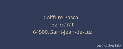 Coiffure Pascal