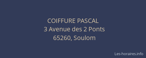 COIFFURE PASCAL