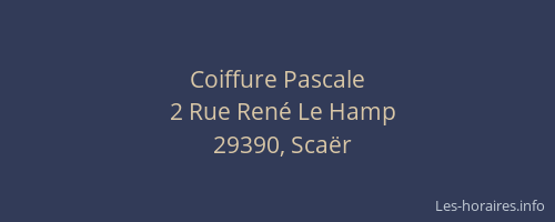 Coiffure Pascale