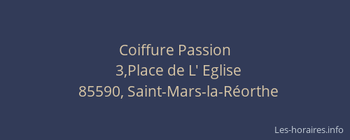 Coiffure Passion