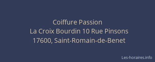 Coiffure Passion