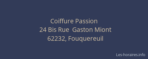 Coiffure Passion
