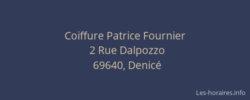 Coiffure Patrice Fournier