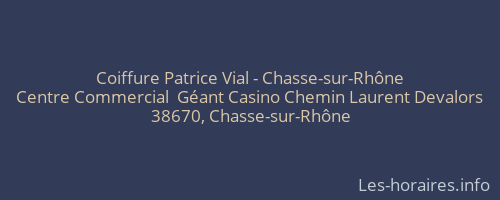 Coiffure Patrice Vial - Chasse-sur-Rhône