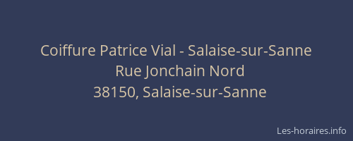 Coiffure Patrice Vial - Salaise-sur-Sanne