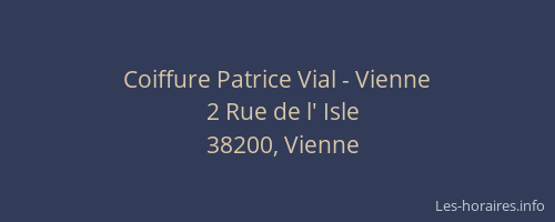 Coiffure Patrice Vial - Vienne