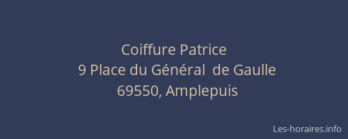 Coiffure Patrice