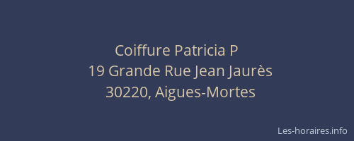 Coiffure Patricia P