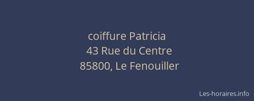 coiffure Patricia
