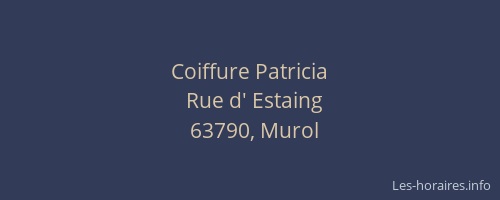 Coiffure Patricia